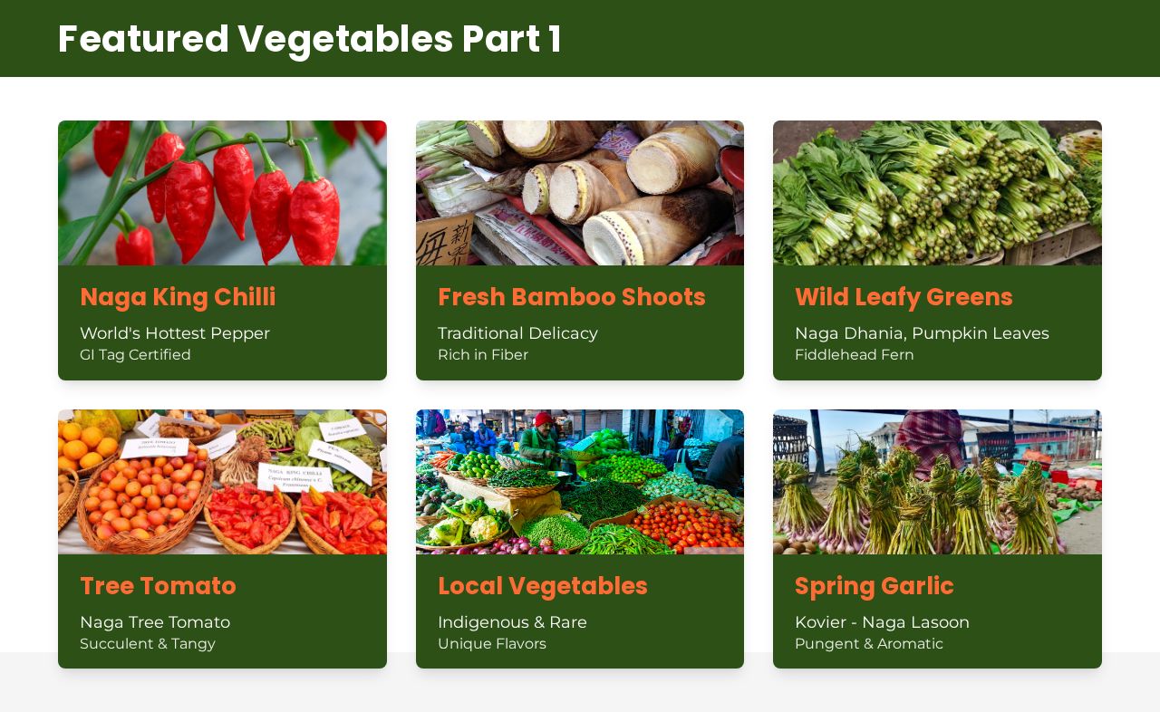 Vegetable feature slide example